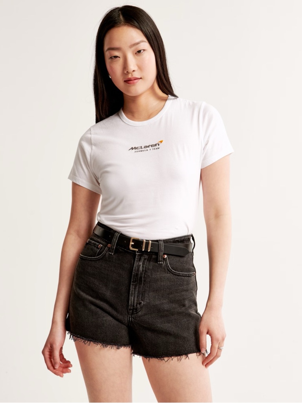 NWT Abercrombie & Fitch Short-Sleeve McLaren Graphic Skimming Tee Size Medium